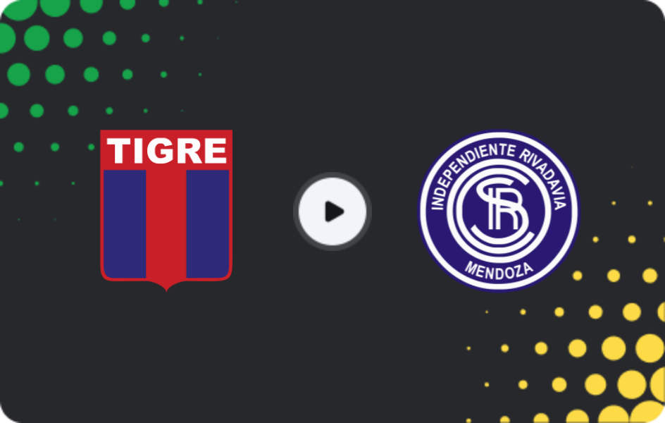 Where to watch Tigre — Independiente Rivadavia, Liga Profesional, 05.04.2026