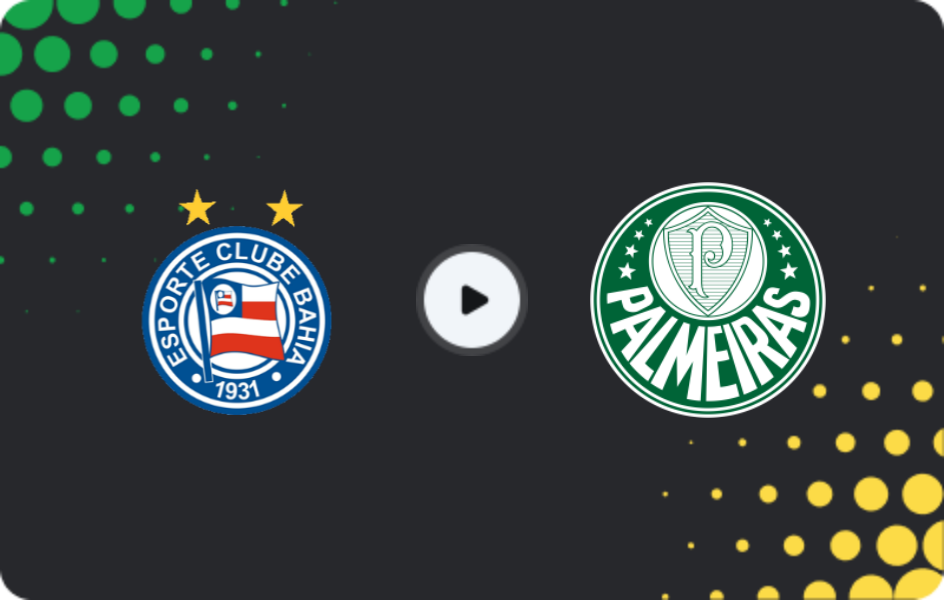 Where to watch Bahia — Palmeiras, Serie A, 05.04.2026