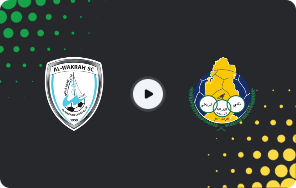 Where to watch Al Wakrah — Al-Gharafa, Stars League, 10.04.2026