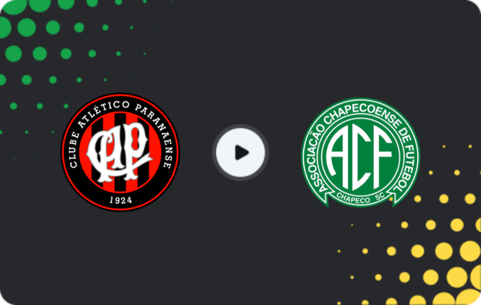 Where to watch Atletico Paranaense — Chapecoense, Serie A, 12.04.2026
