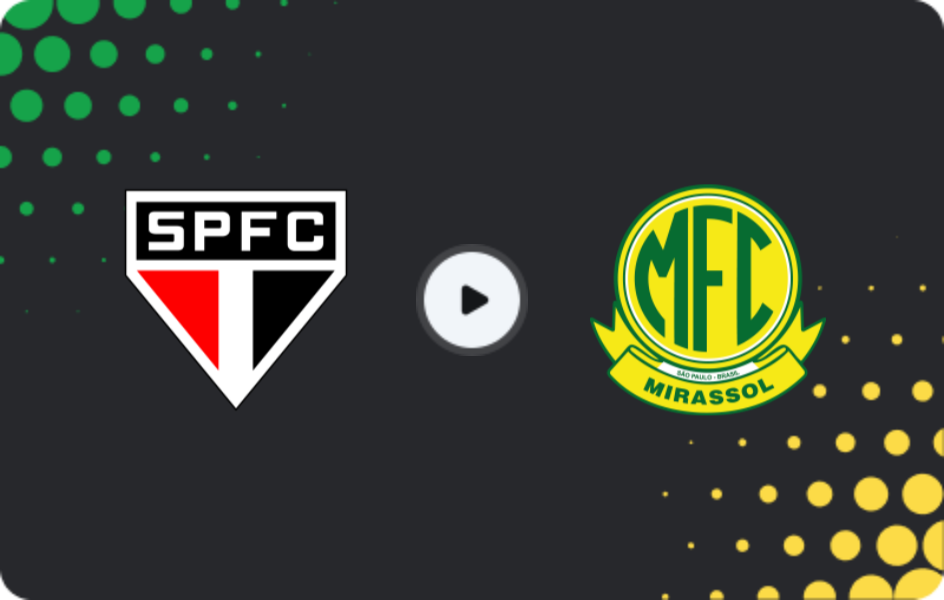 Where to watch Sao Paulo — Mirassol, Serie A, 26.04.2026