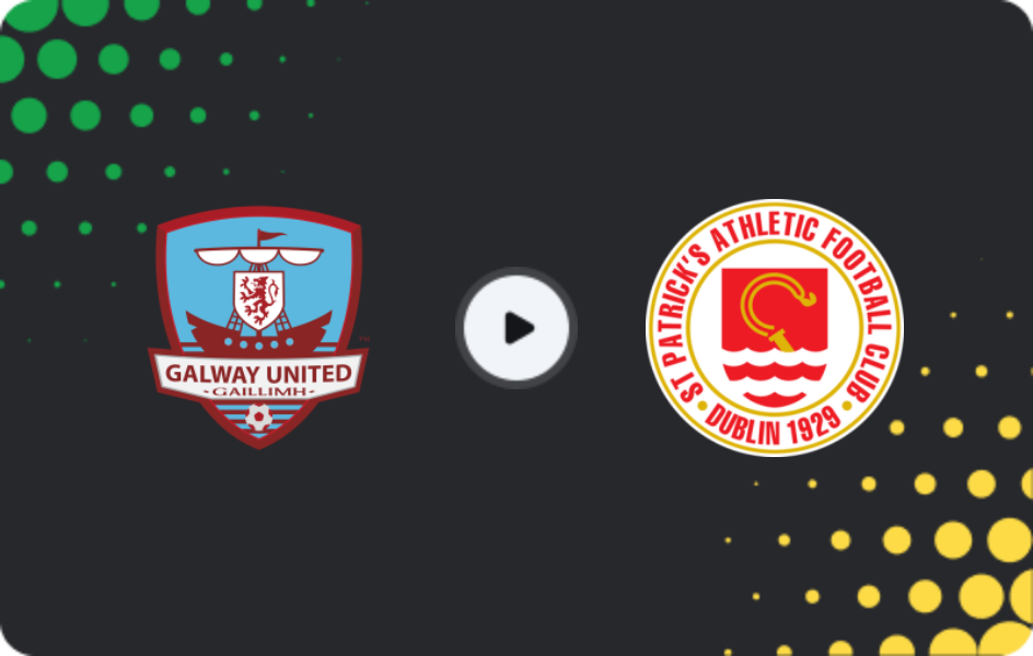 Where to watch Galway United — St Patrick's Athletic, Premier Division, 01.05.2026