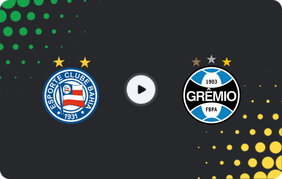 Where to watch Bahia — Gremio, Serie A, 17.05.2026