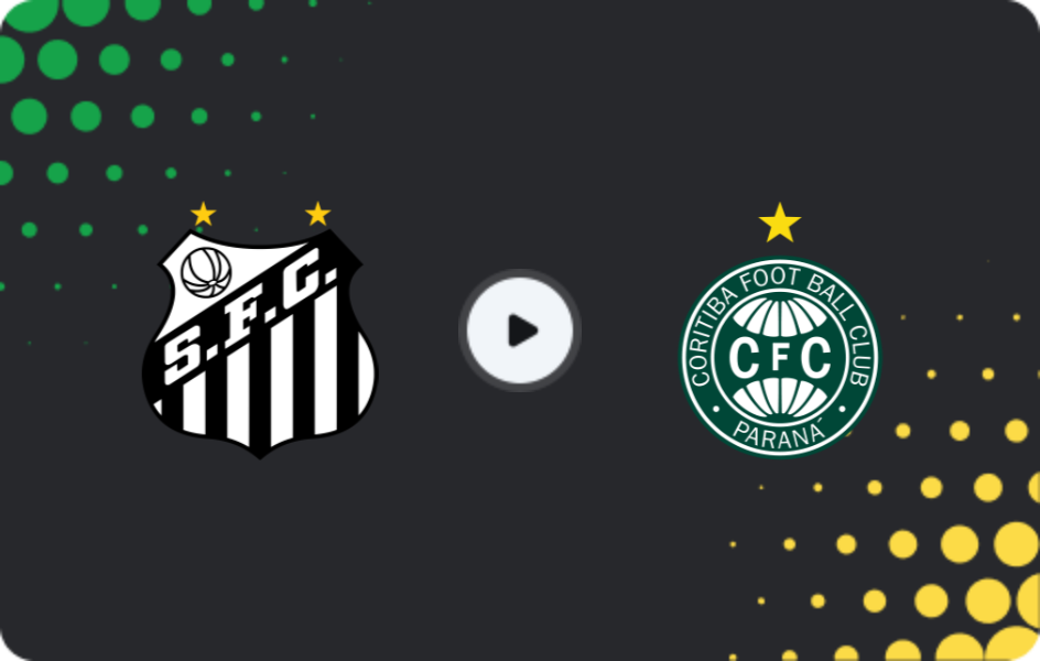 Where to watch Santos — Coritiba, Serie A, 17.05.2026