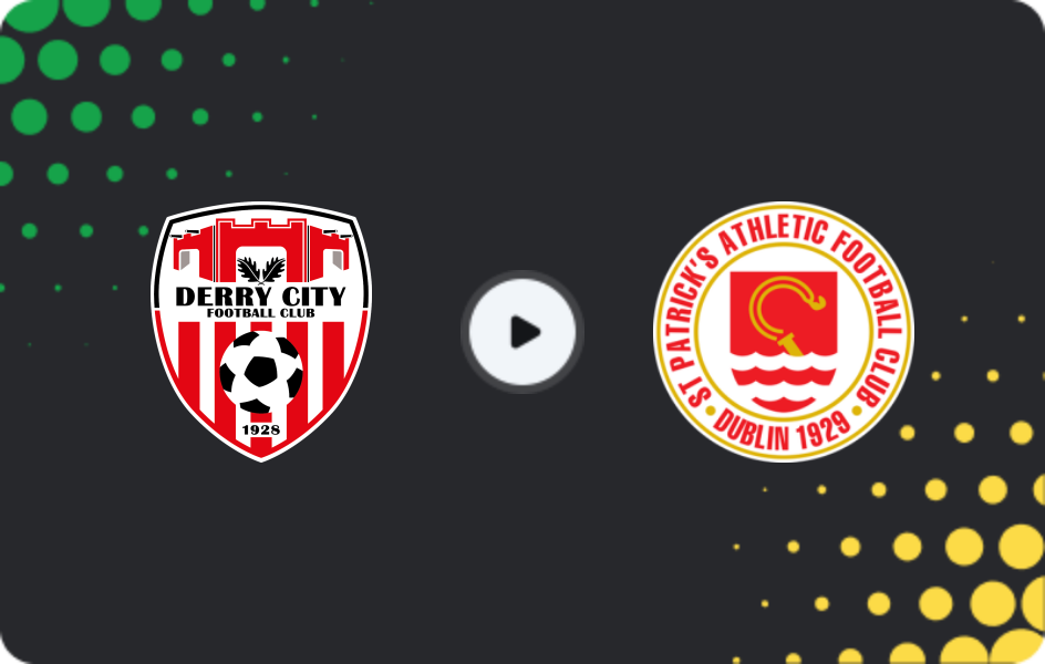 Where to watch Derry City — St Patrick's Athletic, Premier Division, 22.05.2026