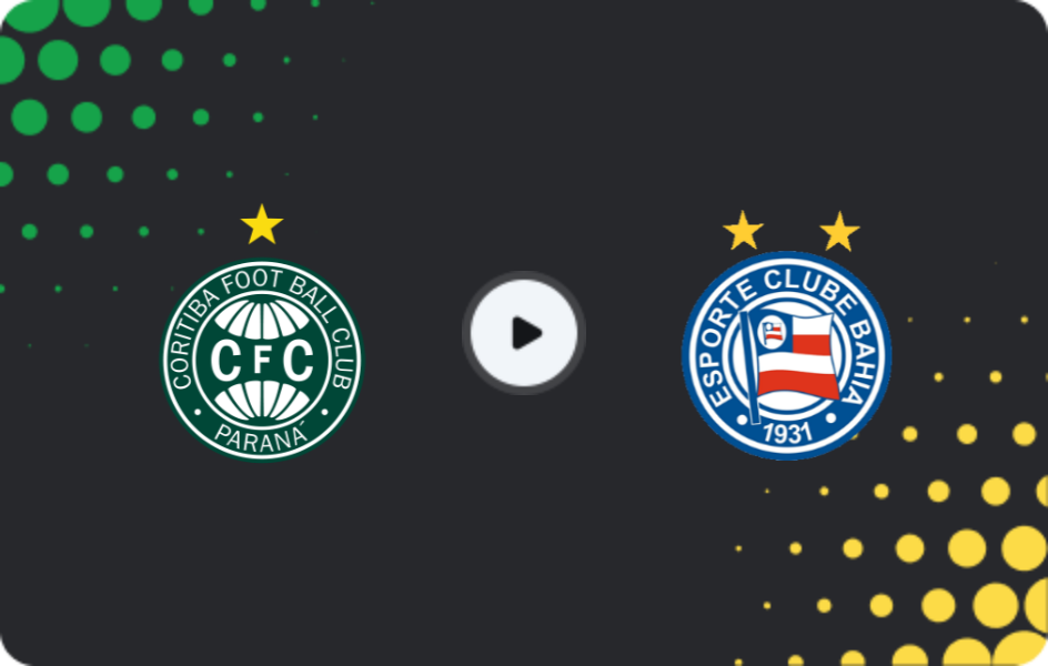 Where to watch Coritiba — Bahia, Serie A, 24.05.2026
