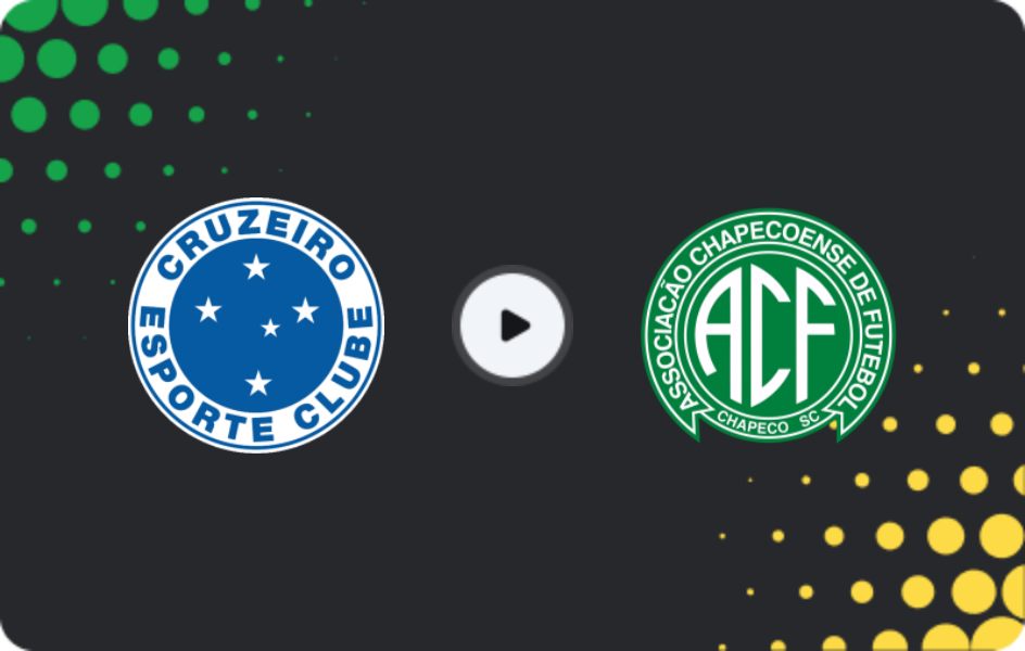 Where to watch Cruzeiro — Chapecoense, Serie A, 24.05.2026
