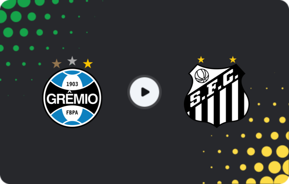 Where to watch Gremio — Santos, Serie A, 24.05.2026