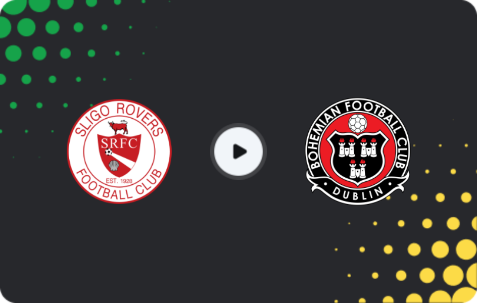Where to watch Sligo Rovers — Bohemian, Premier Division, 29.05.2026