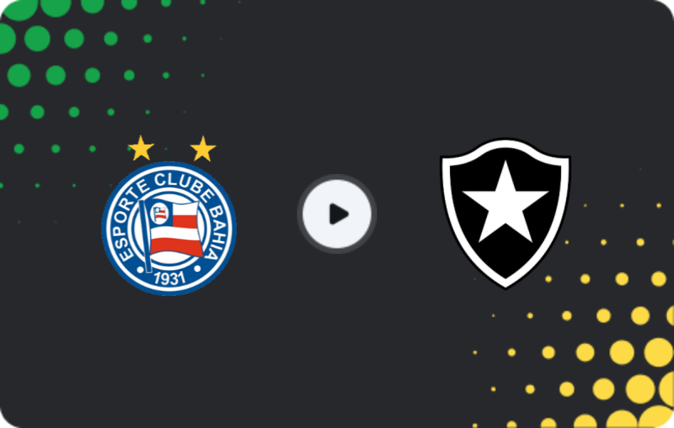 Where to watch Bahia — Botafogo, Serie A, 31.05.2026