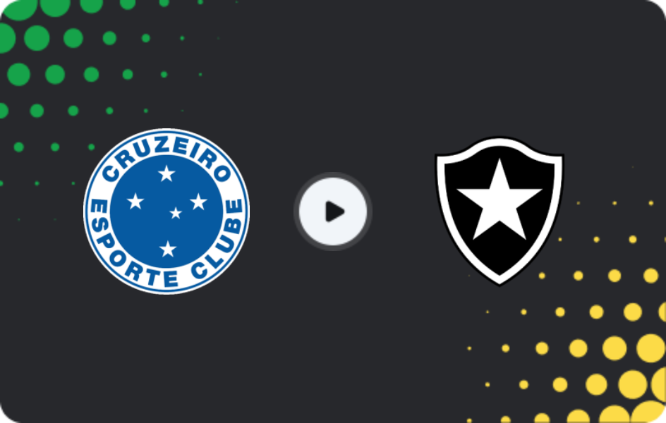 Where to watch Cruzeiro — Botafogo, Serie A, 26.07.2026