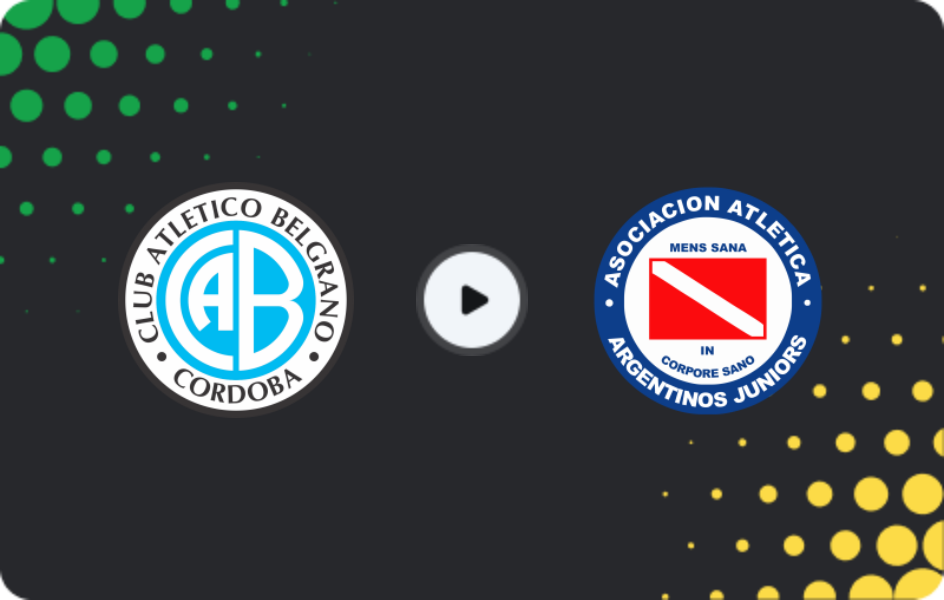 Where to watch Belgrano — Argentinos JRS, Liga Profesional, 02.08.2026