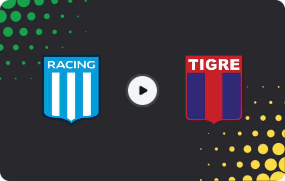Where to watch Racing Club — Tigre, Liga Profesional, 02.08.2026
