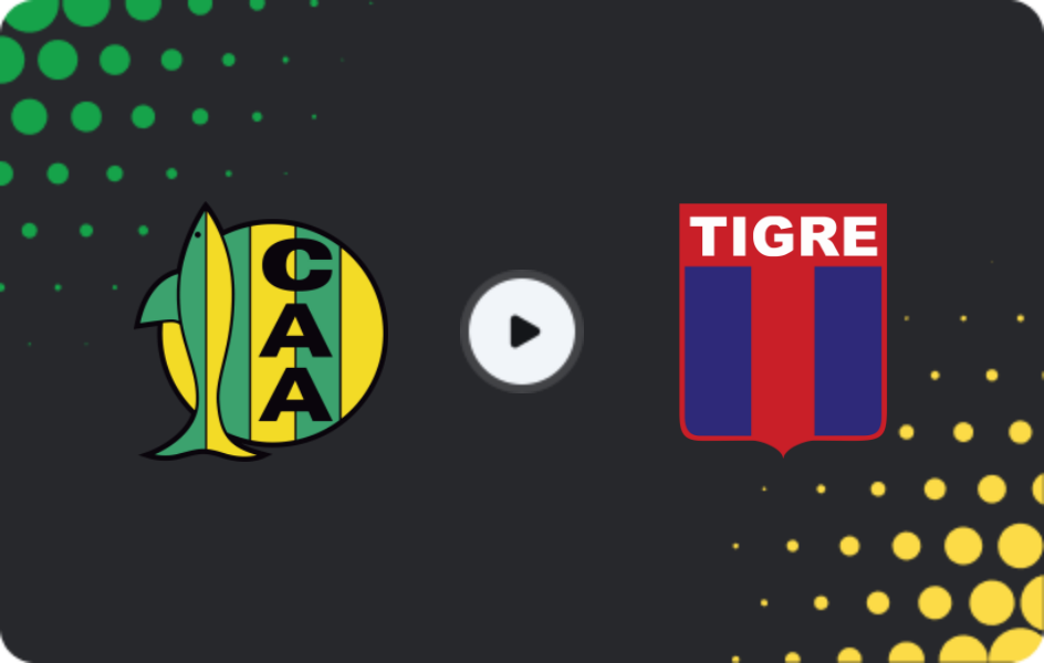 Where to watch Aldosivi — Tigre, Liga Profesional, 16.08.2026