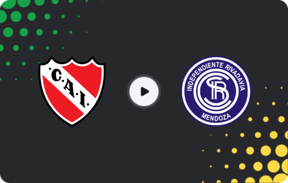 Where to watch Independiente — Independiente Rivadavia, Liga Profesional, 23.08.2026