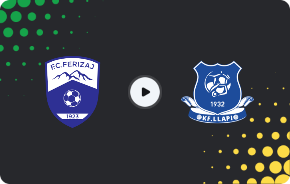 Where to watch Ferizaj — Llapi, Superliga, 20.12.2025