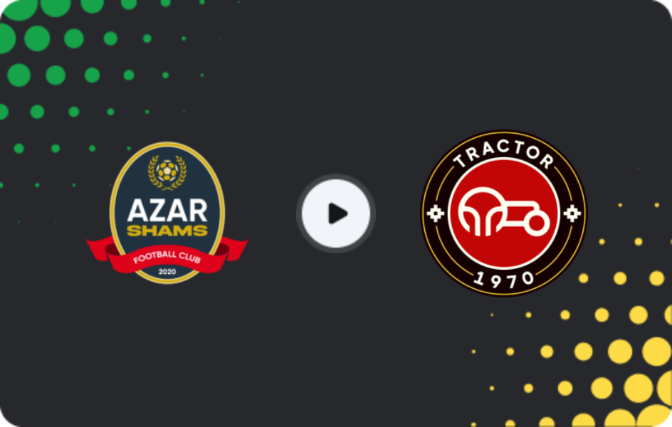 Where to watch Shams Azar Qazvin — Tractor, Hazfi Cup, 12.01.2026