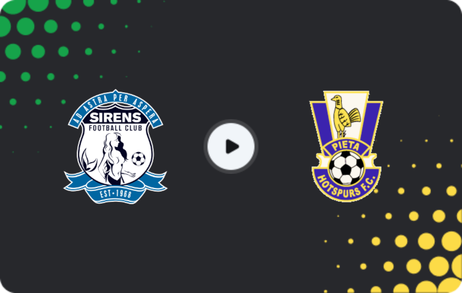 Where to watch Sirens — Pietà Hotspurs, Challenge League, 10.01.2026