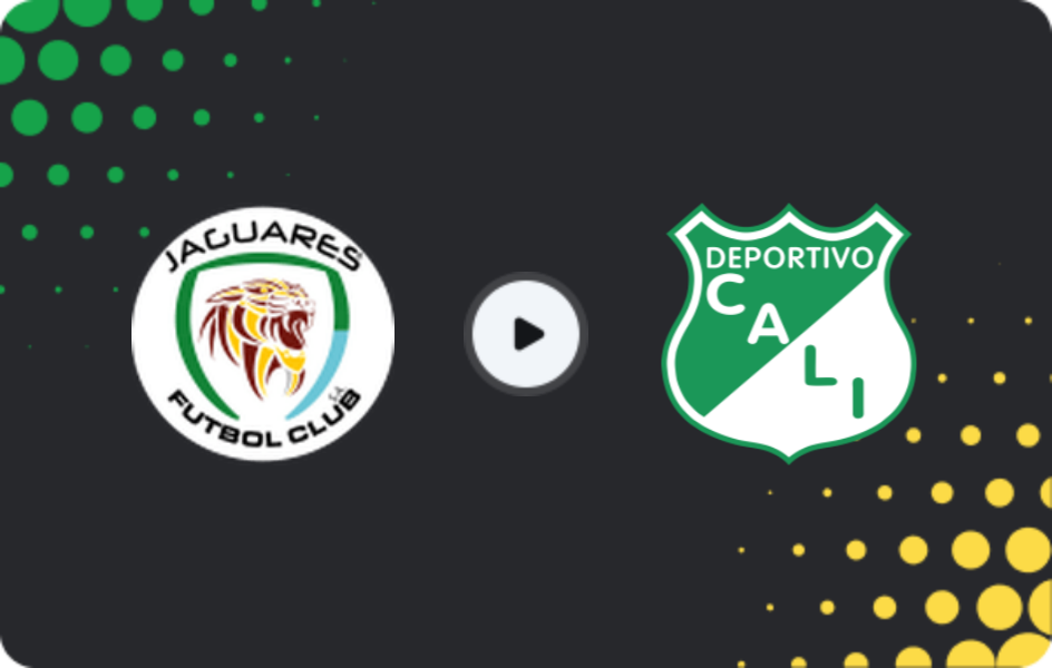 Where to watch Jaguares — Deportivo Cali, Primera A, 17.01.2026