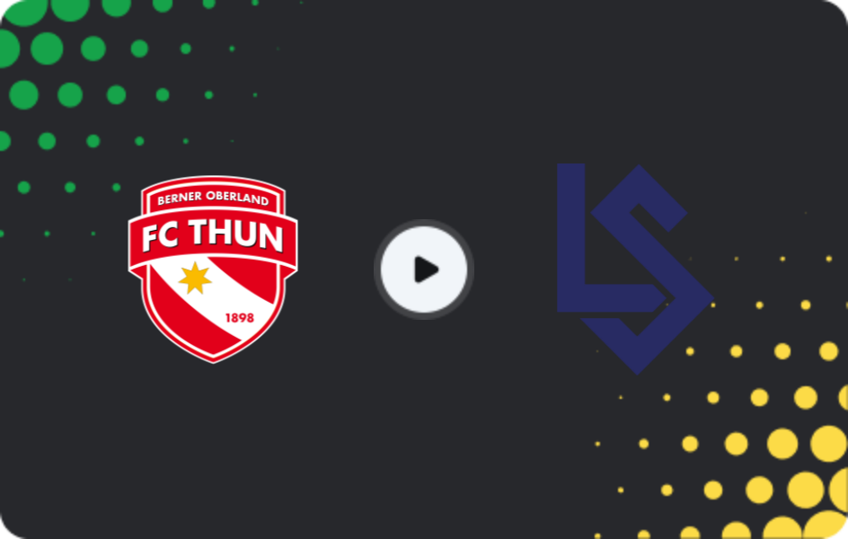 Where to watch Thun — Lausanne, Super League, 12.02.2026