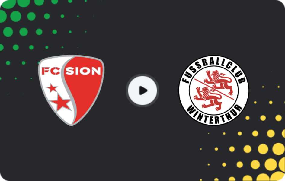 Where to watch Sion — Winterthur, Super League, 07.03.2026