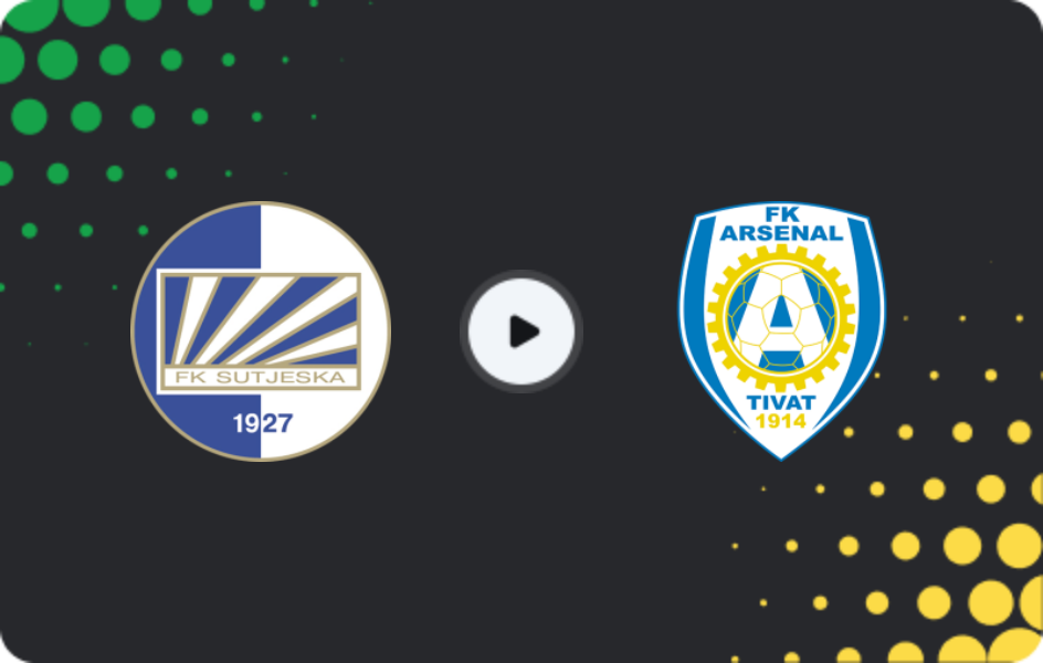 Where to watch Sutjeska — Arsenal Tivat, First League, 11.03.2026