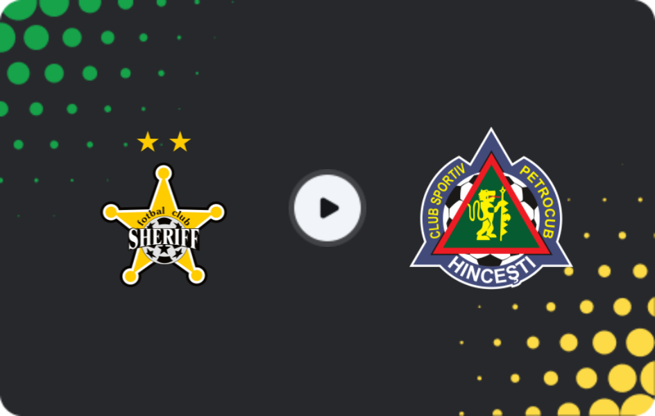 Where to watch Sheriff Tiraspol — Petrocub, Super Liga, 14.03.2026