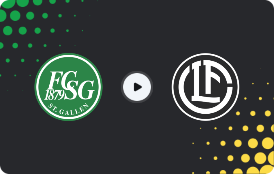 Where to watch St. Gallen — Lugano, Super League, 14.03.2026