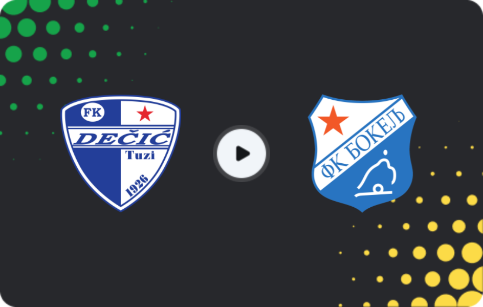 Where to watch Dečić — Bokelj, First League, 01.04.2026