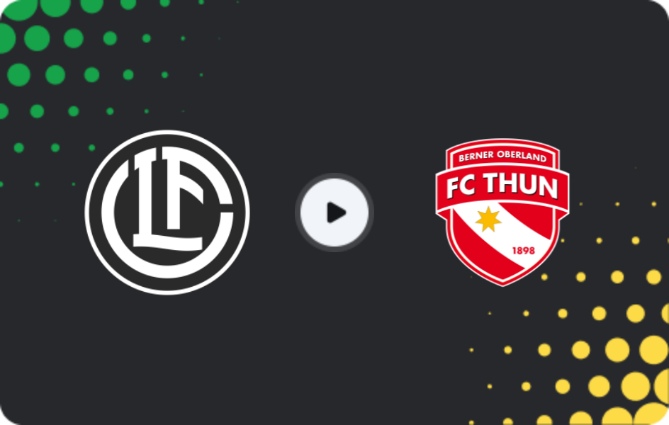 Where to watch Lugano — Thun, Super League, 04.04.2026