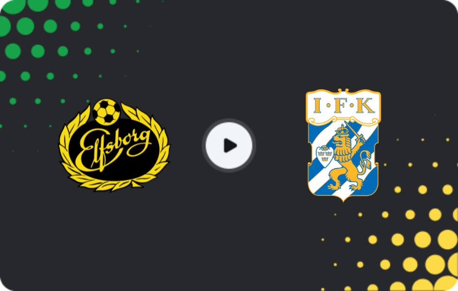 Where to watch Elfsborg — Göteborg, Allsvenskan, 05.04.2026