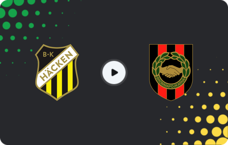 Where to watch Hacken — Brommapojkarna, Allsvenskan, 05.04.2026