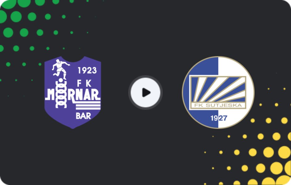 Where to watch Mornar — Sutjeska, First League, 05.04.2026