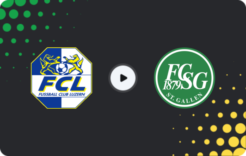 Where to watch Luzern — St. Gallen, Super League, 11.04.2026