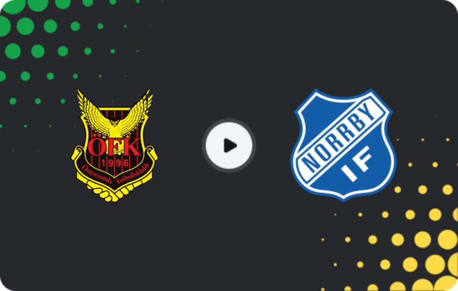 Where to watch Ostersunds FK — Norrby IF, Superettan, 12.04.2026