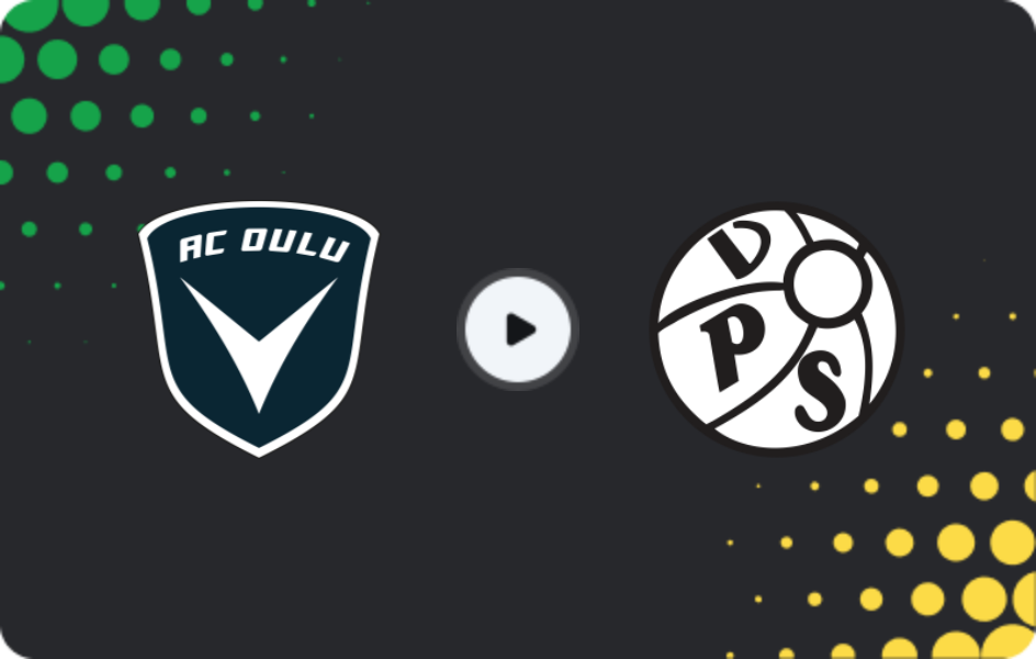 Where to watch AC Oulu — VPS, Veikkausliiga, 18.04.2026