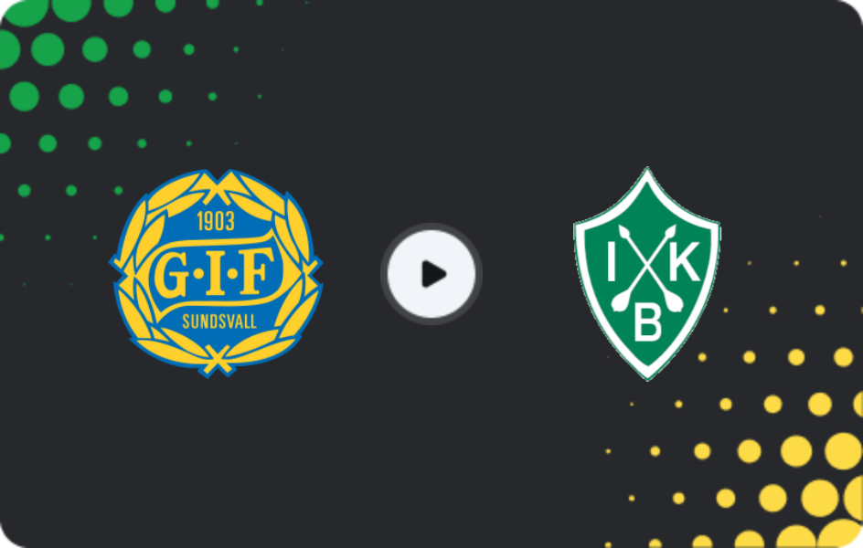 Where to watch GIF Sundsvall — IK Brage, Superettan, 19.04.2026