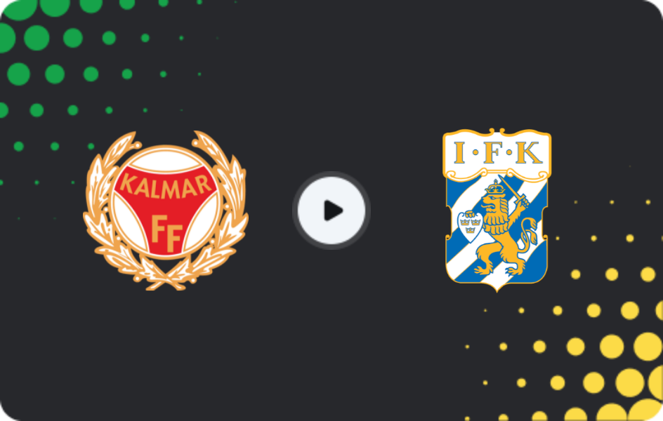 Where to watch Kalmar FF — Göteborg, Allsvenskan, 22.04.2026