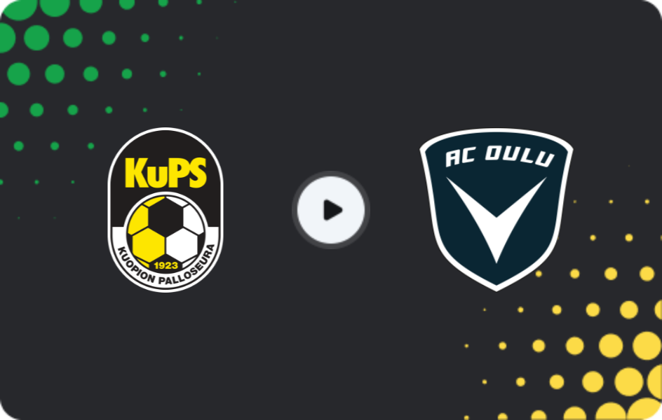 Where to watch KuPS — AC Oulu, Veikkausliiga, 22.04.2026