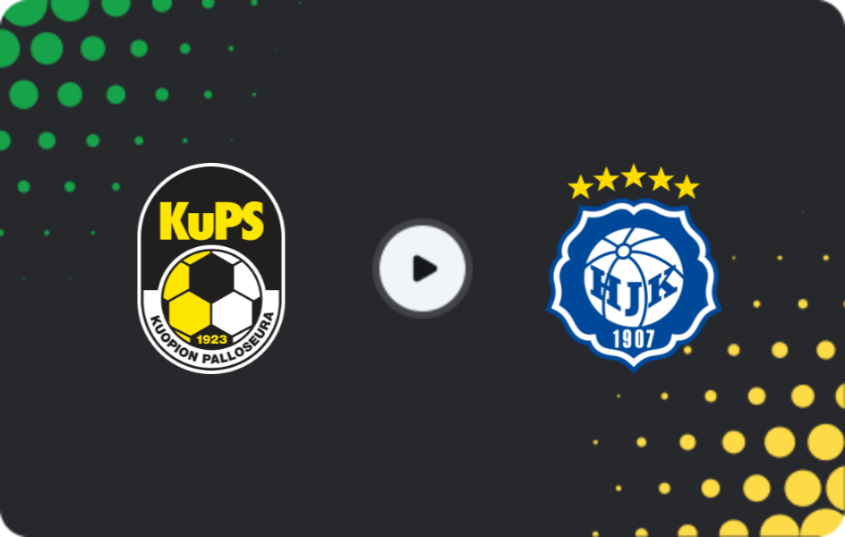 Where to watch KuPS — HJK helsinki, Veikkausliiga, 26.04.2026