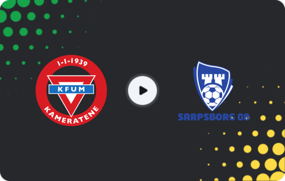 Where to watch KFUM Oslo — Sarpsborg 08, Eliteserien, 26.04.2026