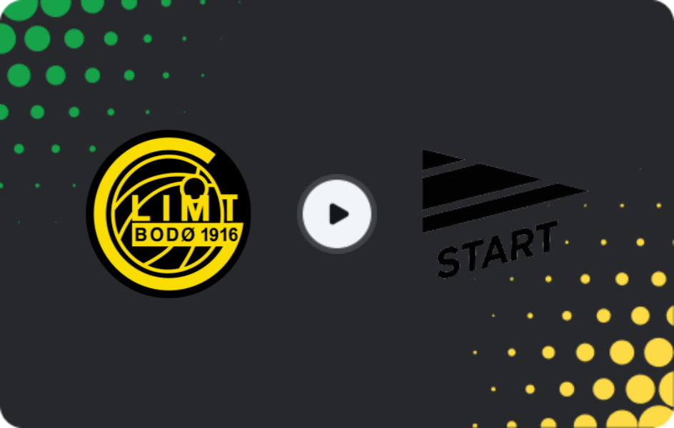 Where to watch Bodo/Glimt — Start, Eliteserien, 30.04.2026