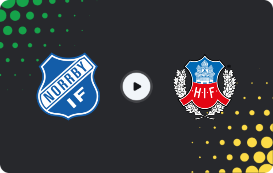 Where to watch Norrby IF — Helsingborg, Superettan, 10.05.2026