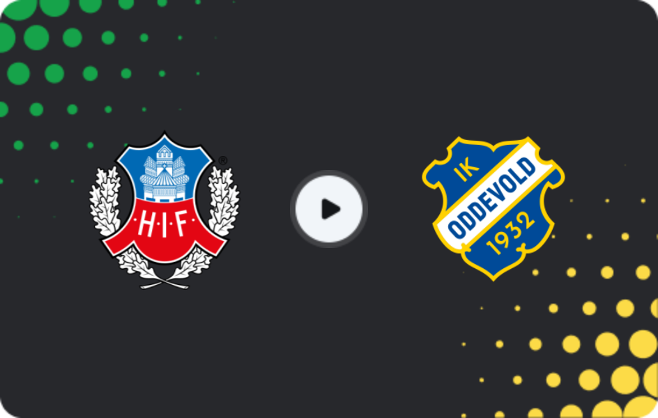 Where to watch Helsingborg — Oddevold, Superettan, 13.05.2026