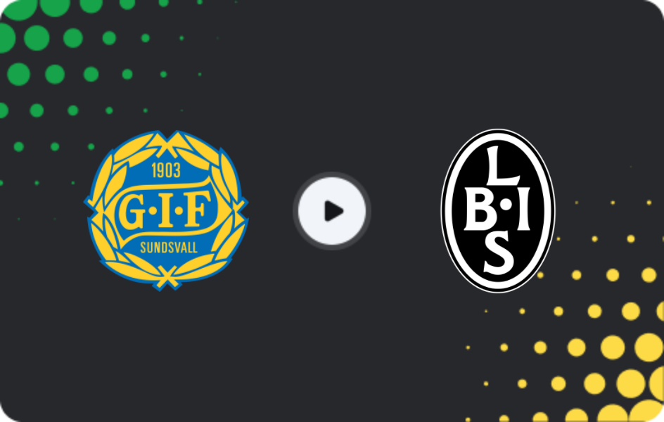 Where to watch GIF Sundsvall — Landskrona BoIS, Superettan, 18.05.2026