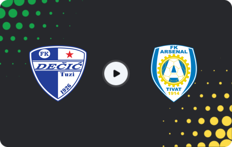 Where to watch Dečić — Arsenal Tivat, First League, 17.05.2026