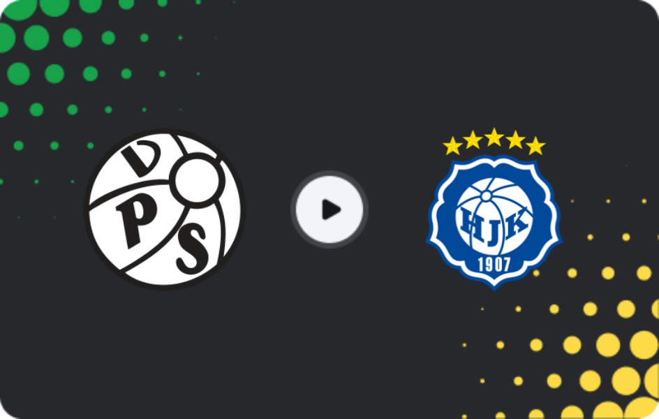 Where to watch VPS — HJK helsinki, Veikkausliiga, 22.05.2026