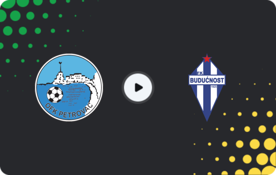 Where to watch Petrovac — Buducnost Podgorica, First League, 23.05.2026