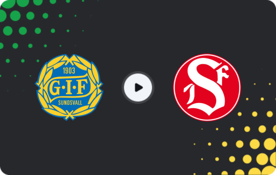 Where to watch GIF Sundsvall — Sandviken, Superettan, 30.05.2026