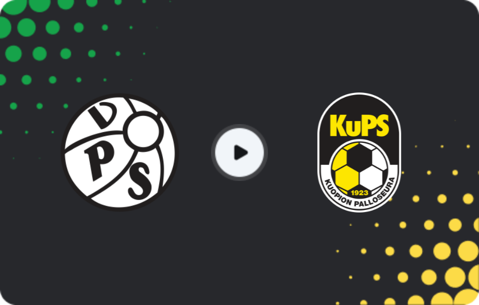 Where to watch VPS — KuPS, Veikkausliiga, 13.06.2026
